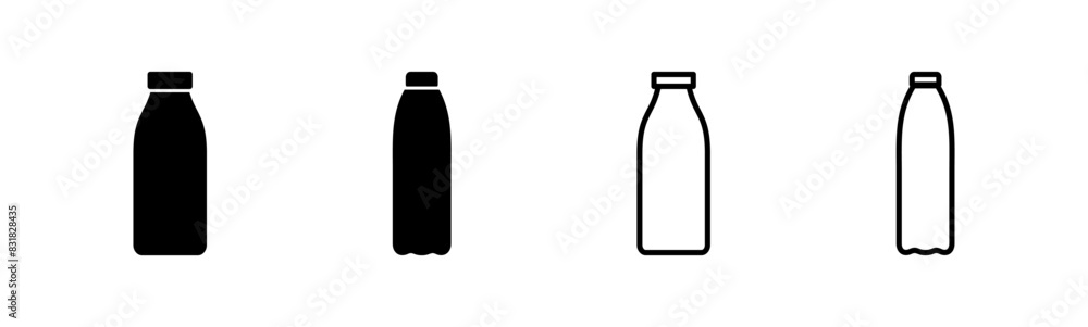 Bottle icon set. bottle vector icon Bottle icon set. bottle vector icon