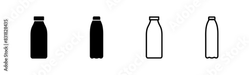 Bottle icon set. bottle vector icon