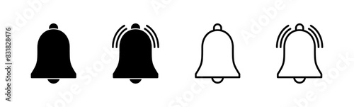 Bell Icon set. Notification icon for your web site design photo