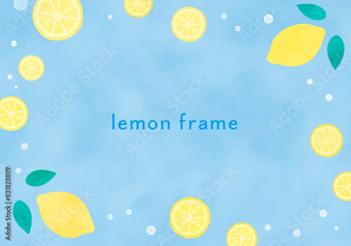 lemon frame レモンと水のフレーム