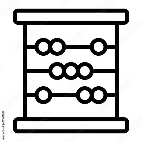 abacus on white