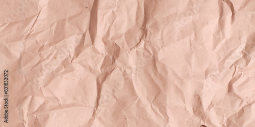 Wallpaper Mural Old crumpled brown paper texture. Brown wrinkle recycle paper background Torontodigital.ca