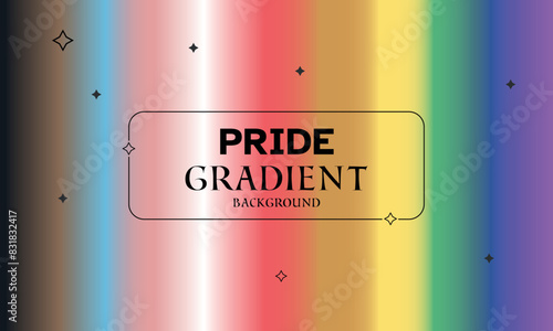 Lgbtq pride rainbow gradient vector background