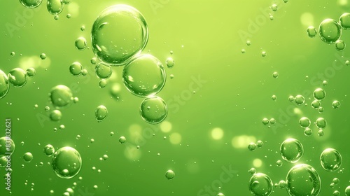 A playful background of bubbles in a bright green liquid, giving the impression of a magical potion or a whimsical science experiment.