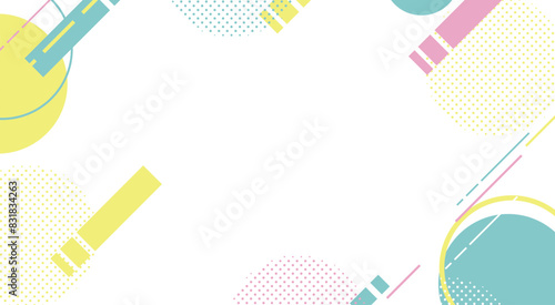 背景　ポップ　エモい　ドット