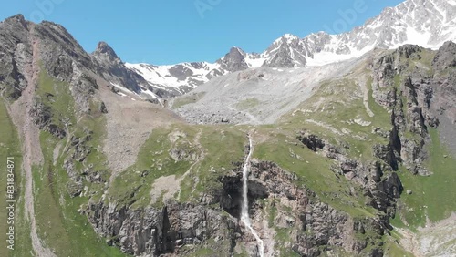 Caucasus, North Ossetia. Digoria gorge. Glacier Soldier.