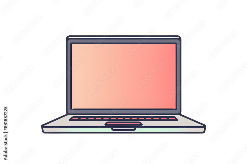 laptop computer with blank screen laptop computer with blank screen