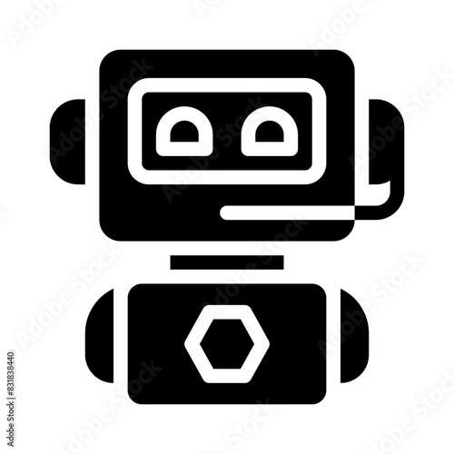 chatbot glyph icon