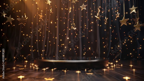 Bathed in the gentle glow of starlight, the stage awaits its performance