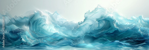  Abstract water ocean wave, blue, aqua, teal texture. Blue and white water wave web banner Graphic Resource as background for ocean wave abstract. Vita backdrop for copy space text
