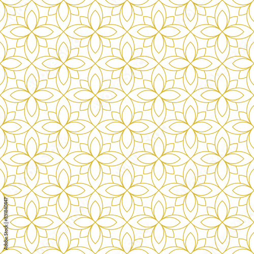 Abstract geometric ornamental shape seamless pattern background