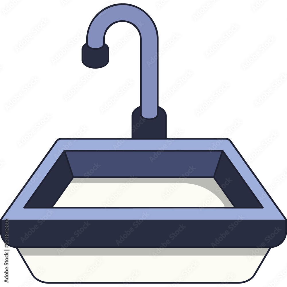 Fototapeta premium Sink Sticker