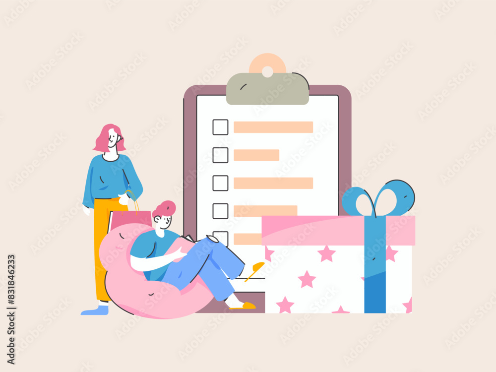 Invite friends to conduct questionnaire flat vector concept operation hand drawn illustration
Invite friends to conduct questionnaire flat vector concept operation hand drawn illustration