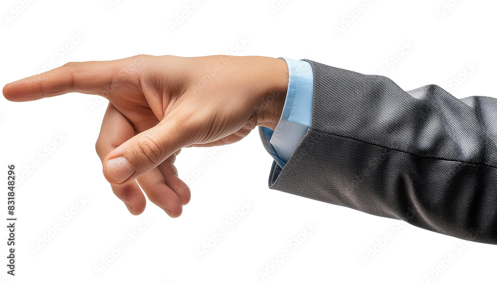 hand gesture pointing forward seen from the side hand gesture pointing forward seen from the side
