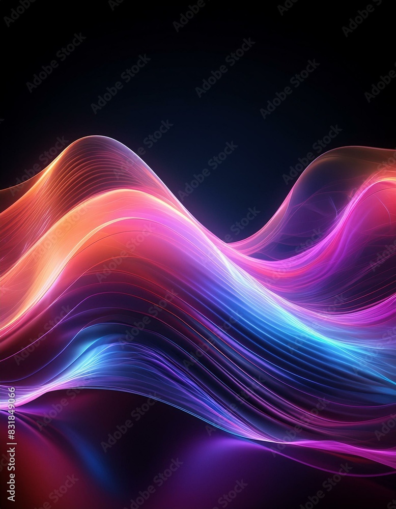 abstract wave, Music sound wave,Speaking sound wave, Dynamic light flow, with blurred neon light effect, abstract background, wallpaper abstract wave, Music sound wave,Speaking sound wave, Dynamic light flow, with blurred neon light effect, abstract background, wallpaper