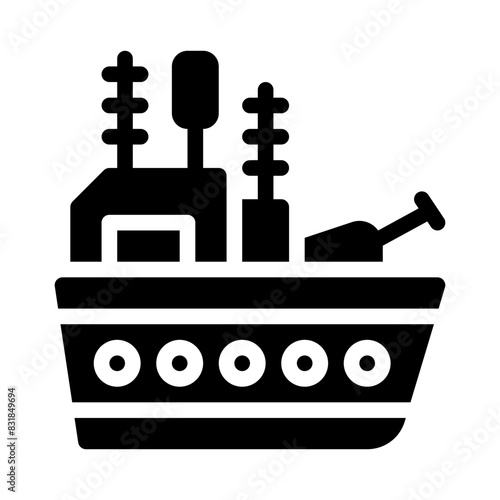 marine glyph icon