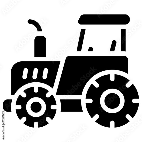 tracktor solid icon