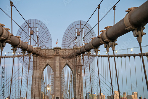 evening stroll on the Brooklyn Bridge