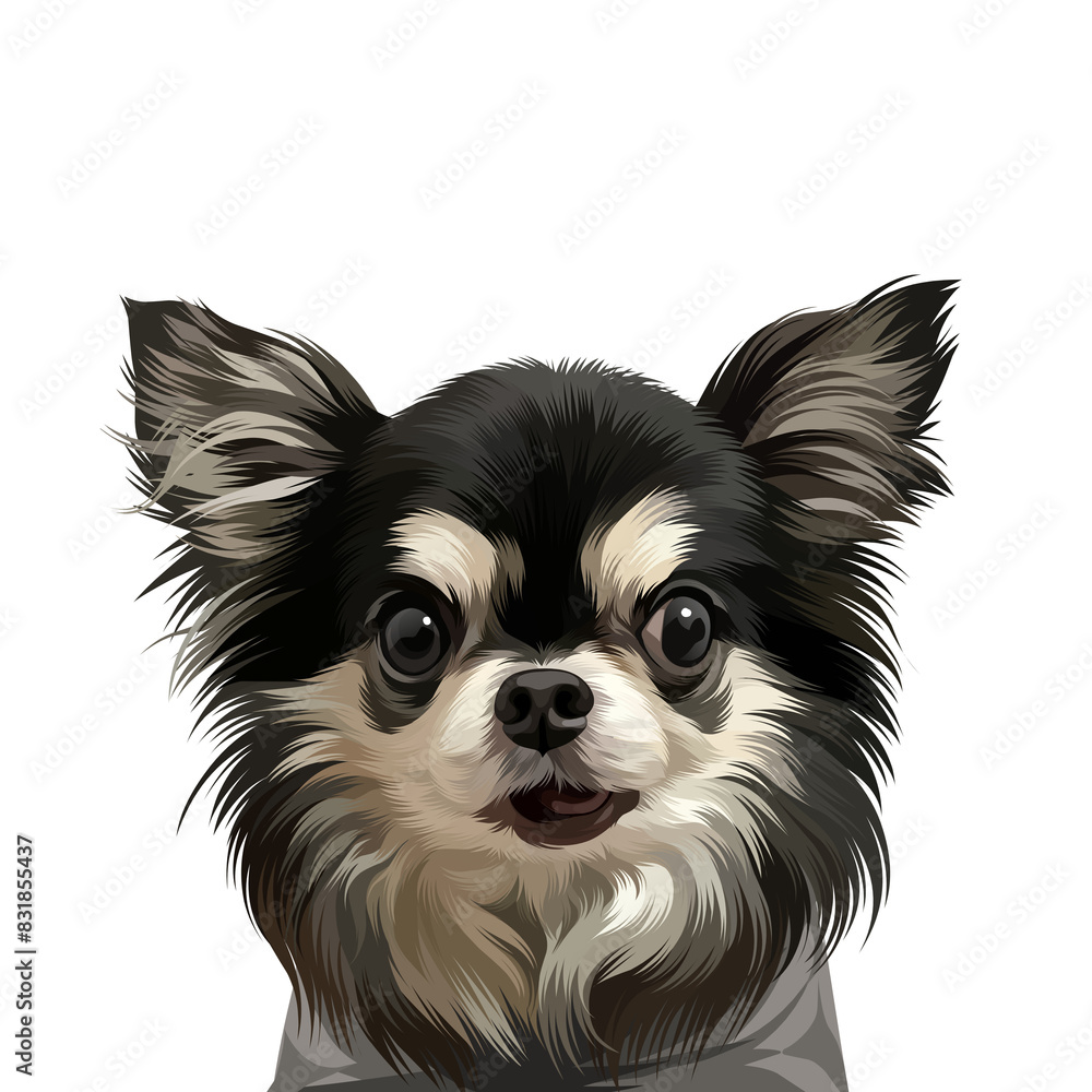 Colorful detailed dog Illustration Colorful detailed dog Illustration