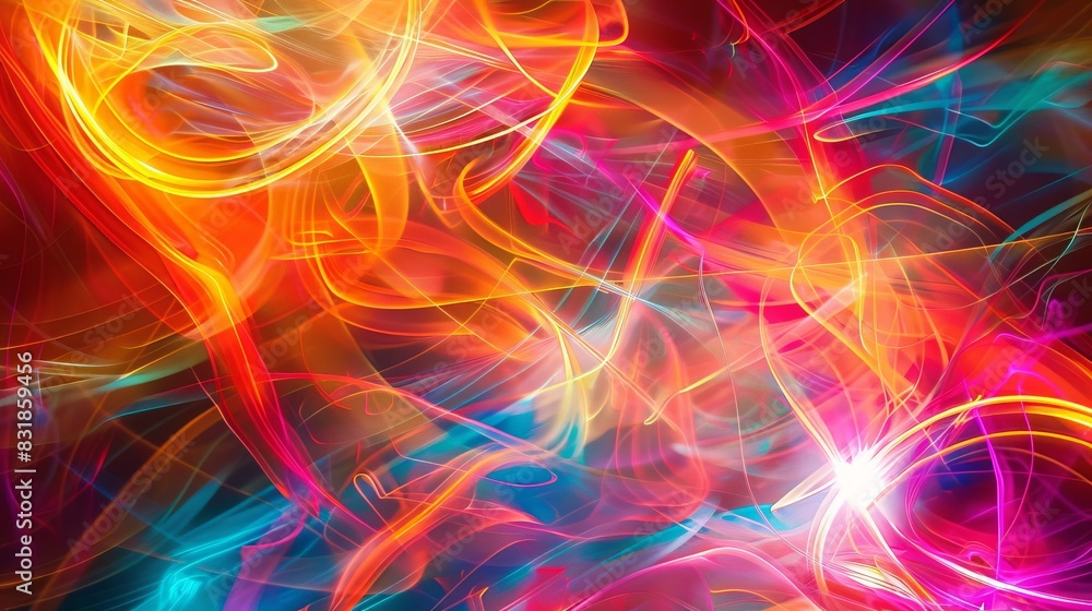 Colorful abstract light patterns,