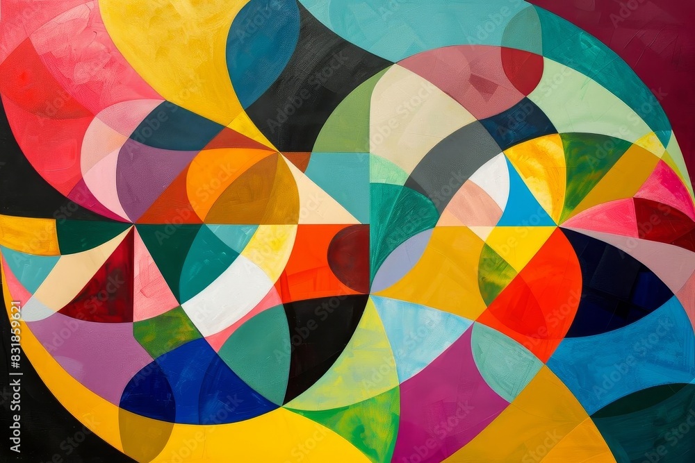 Colorful geometric abstract art
