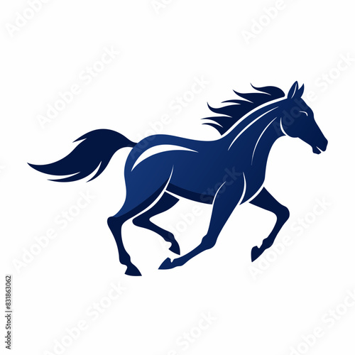 horse--silhouette--racing--white-background