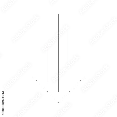 scroll down icon
