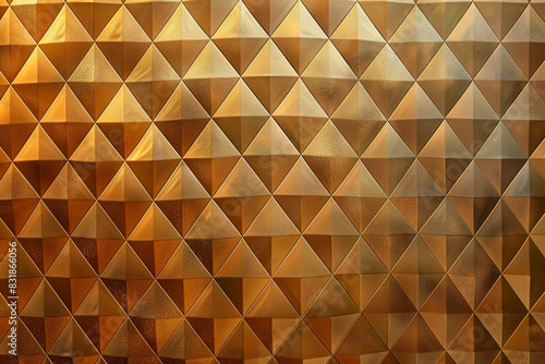 This geometric diamond pattern features shimmering bronze shades, adding warmth and richness to designs.