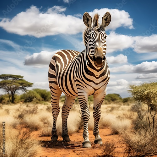 The quagga is an extinct subspecies of the plains zebra  in their habitat