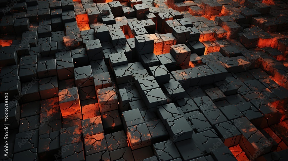 Fototapeta premium abstract background with squares