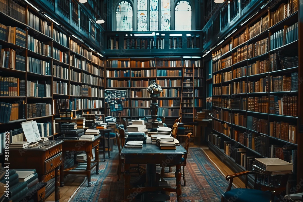 Room filled with shelves of various books Room filled with shelves of various books