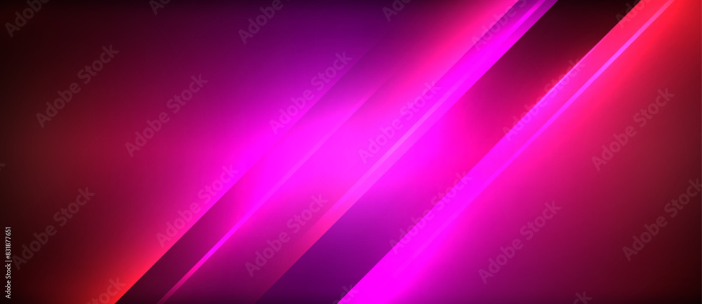 Neon dynamic diagonal light rays background. Techno digital geometric concept design for wallpaper, banner, presentation, background Neon dynamic diagonal light rays background. Techno digital geometric concept design for wallpaper, banner, presentation, background