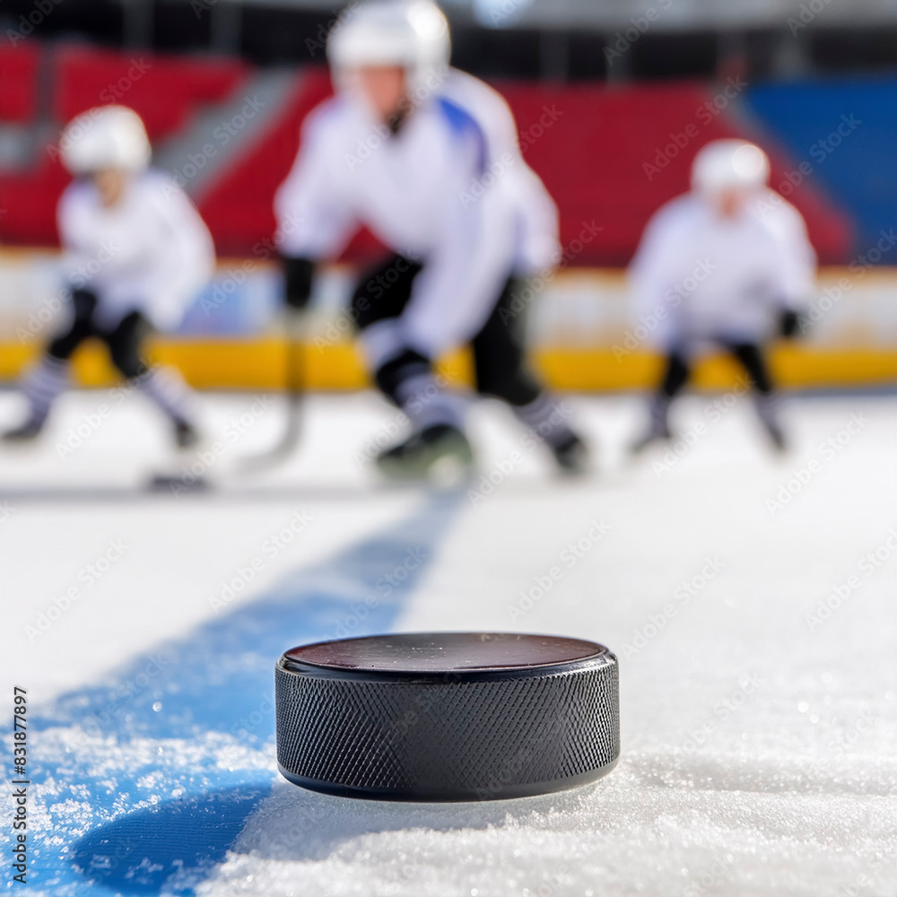 Fototapeta premium Ice hockey scenery