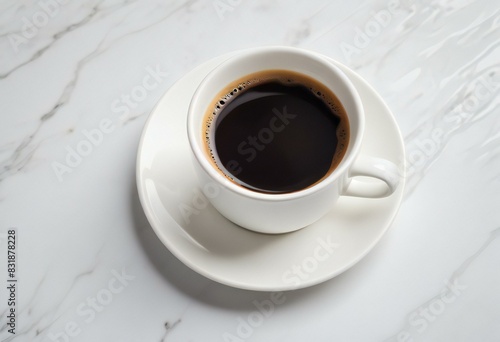 white coffee cup in a white background