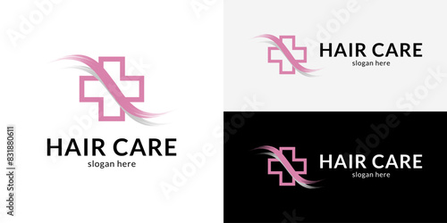 Beautiful hair care logo
