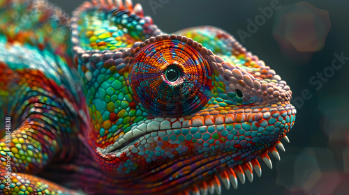 Chameleon colorful skin © Oksana