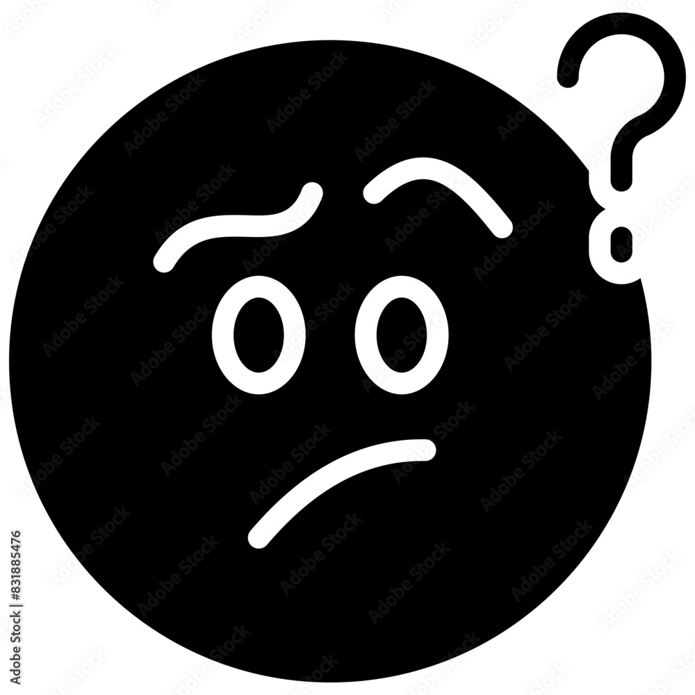 confused solid icon confused solid icon