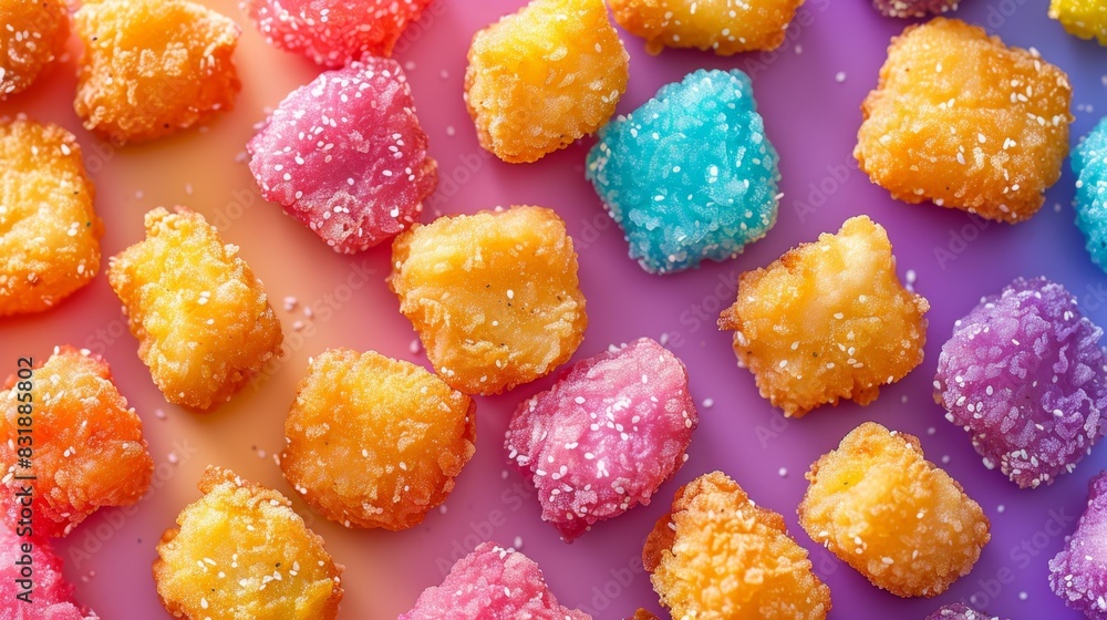 Rainbow Chicken Nuggets: A Gourmet Pride Month Celebration Rainbow Chicken Nuggets: A Gourmet Pride Month Celebration