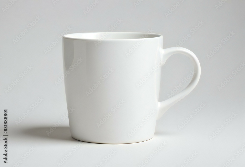 Fototapeta premium white coffee mug for mock-up in a white background