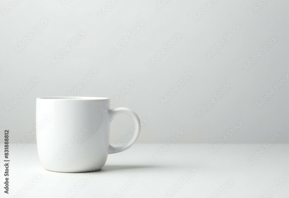 white coffee mug for mock-up in a white background white coffee mug for mock-up in a white background