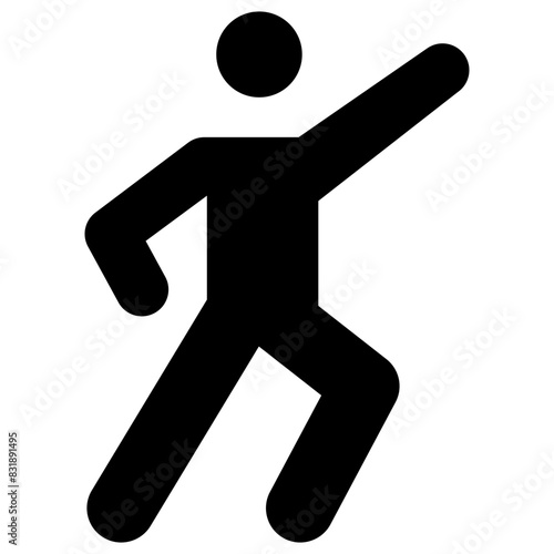 point up solid icon