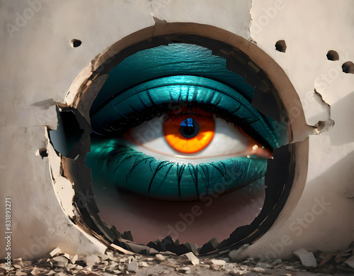 Eye Through a Broken Wall photo