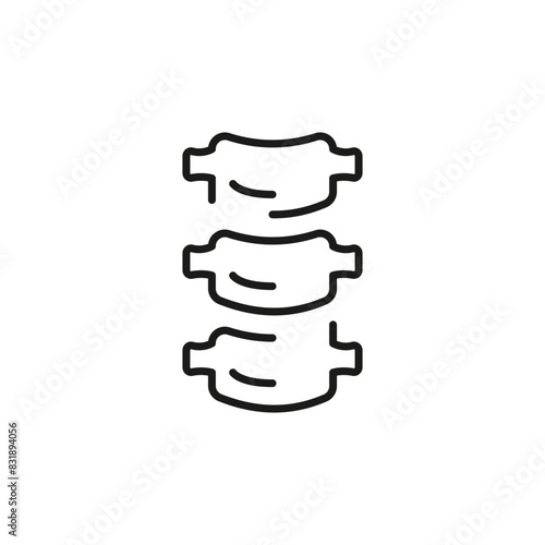 Spine icon. Simple spine icon for social media, app, and web design. Vector illustration.