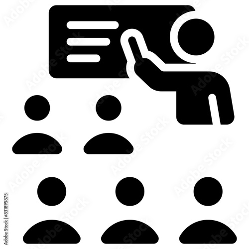 classroom solid icon