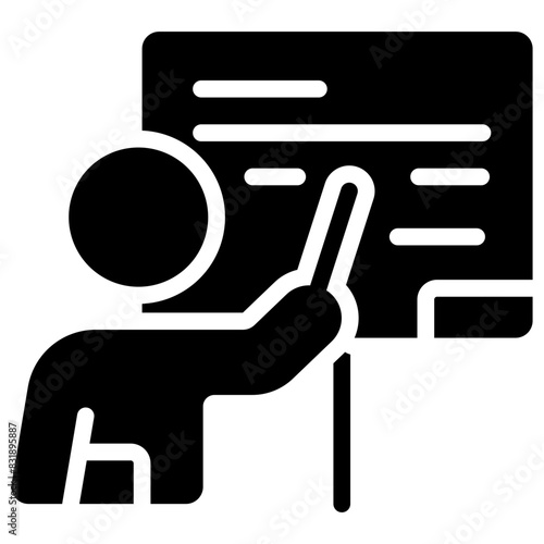 teacher solid icon