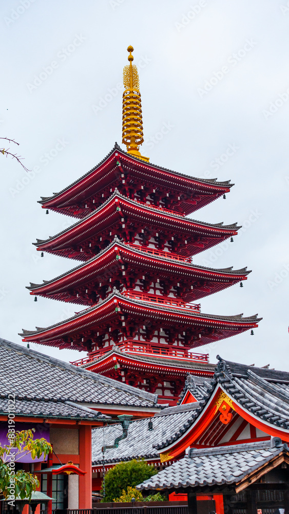 ASAKUSA,TOKYO,JAPAN - APRIL 2024 :the famous Asakusa Dera Sensoji is the oldest Buddhist temple in Tokyo. Originally founded in 645, it forms the center of the Asakusa district. ASAKUSA,TOKYO,JAPAN - APRIL 2024 :the famous Asakusa Dera Sensoji is the oldest Buddhist temple in Tokyo. Originally founded in 645, it forms the center of the Asakusa district.