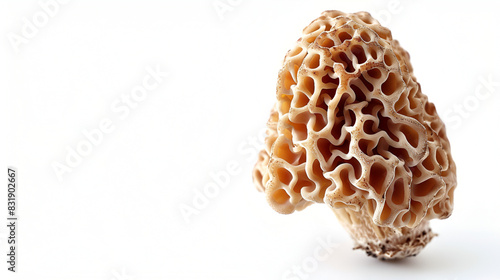 The Unique Flavor Profile of Morel Mushrooms, Freshly Picked and Isolated on White Background for Gourmet Cooking