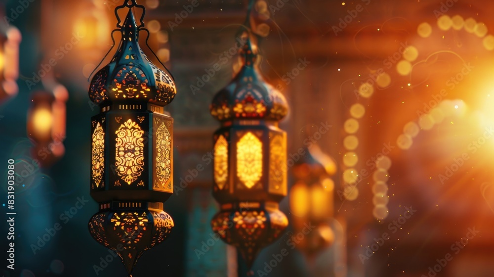 arabic lantern of ramadan celebration background illustration arabic lantern of ramadan celebration background illustration