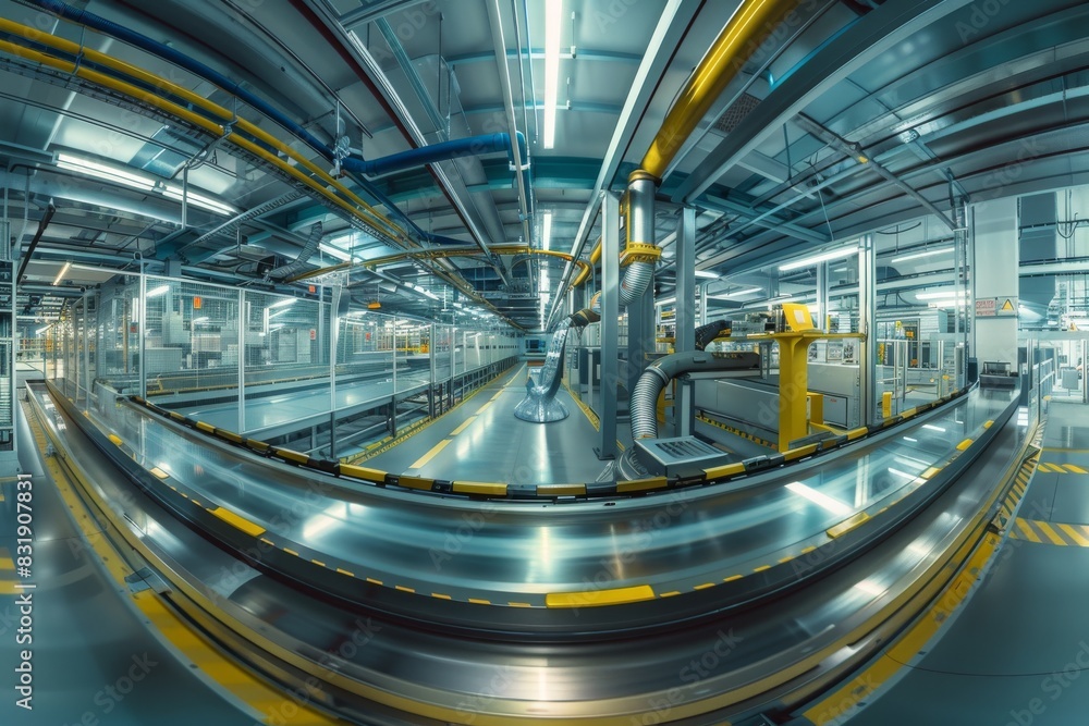 Fototapeta premium Wide-angle panorama