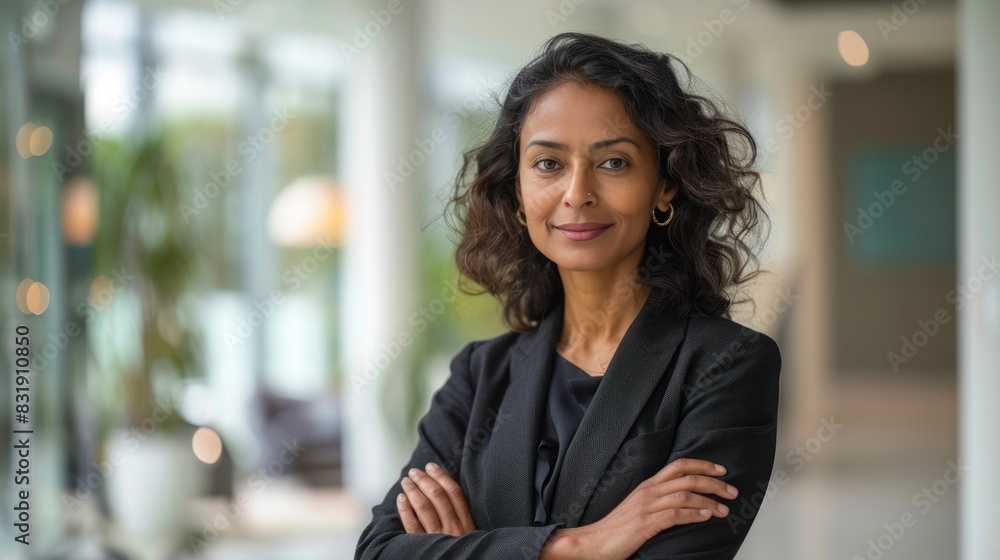 Φωτογραφία Portrait of a successful business leader indian woman Standing confidently with